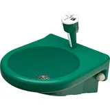 KWC AR Augendusche, Kst., mit Wasserauffang, grün