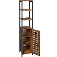 VASAGLE Regalschrank, LSC37BX braun 37,0 x 30,0 x 167,0 cm, 1 St.