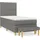 vidaXL Boxspringbett 100 x 200 cm Dunkelgrau
