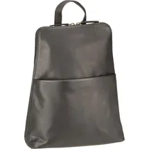 GREENBURRY Fiorentina City Rucksack Leder 31 cm Schwarz