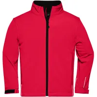 James & Nicholson Kinder Softshell Jacke rot, Größe XL