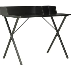 vidaXL Schreibtisch Schwarz 80x50x84 cm
