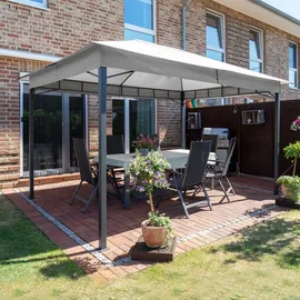 TOOLPORT Gartenpavillon 3 x 4 m inkl. Seitenteile stone