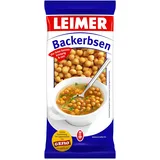 LEIMER Backerbsen 200g im 4er Pack – Knusprig rund gebackene Teigkugeln als vegetarische Suppeneinlage oder Knabbergebäck (4 x 200g)