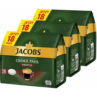 JACOBS KAFFEEPADS Crema PADS Kräftig Intensiver Vollmundiger Geschmack 54 PADS