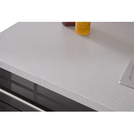 WIHO KÜCHEN Küchenzeile Chicago 220 cm E-Geräte anthrazit/playa grau/anthrazit glanz/anthrazit glanz