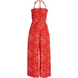 Roxy Jumpsuit "Palm Groves", Damen, Gr. XXL, US-Größen, rot (poppy rot dancing ditsy), 100% Viskose, Overalls Jumpsuit