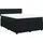 vidaXL Boxspringbett mit Matratze Schwarz 140x200 cm Samt