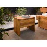 Massivmoebel24 Nachttisch Wildeiche 50x35x40 Natur geölt JANGALI #719