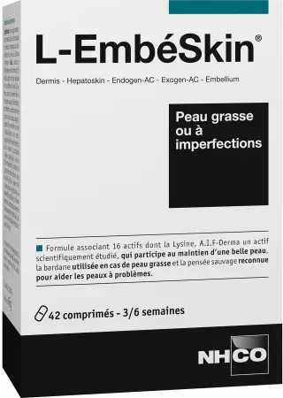 NHCO L-EmbeSkin Fettige Haut Mit Unreinheiten 42 Tabletten