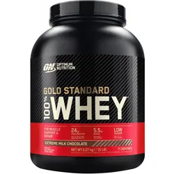 Optimum Nutrition 100% Whey Gold Standard (5lbs) Extreme Milk Chocolate One Size