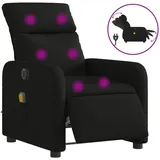 vidaXL Massagesessel Elektrisch Schwarz Stoff