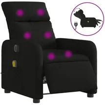 vidaXL Massagesessel Elektrisch Schwarz Stoff
