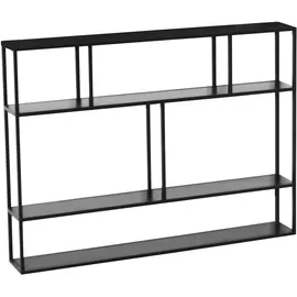 [en.casa] Wandregal Jämijärvi 120 x 90 x 18 cm Schwarz
