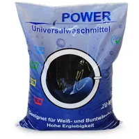 Hypafol Waschtisch Power Universal Waschmittel, Waschpulver für Weiß- und Buntwäsche, Vollwaschmittel in der Großpackung, Variante 10-20 kg 20 kg