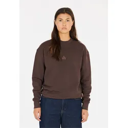 Sweatshirt SOS "Bovec", Damen, Gr. S, braun, 100% Baumwolle, unifarben, sportlich, lang, Rundhals, Langarm, Sweatshirts, aus Bio-Baumwolle