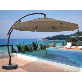 SUN GARDEN Easy Sun Ø 350 cm anthrazit/taupe B054-M06