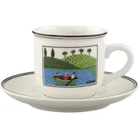 Villeroy & Boch Espressotasse mit Untertasse 0,1 l Bunt 2 St.
