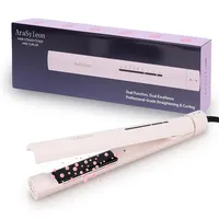 arasyleon 2-in-1 Haar Glätteisen und Lockenstab rosa