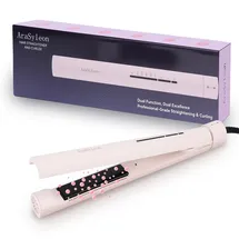 arasyleon 2-in-1 Haar Glätteisen und Lockenstab rosa