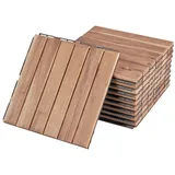 casa.pro Klickfliesen Alliste 10er Set 6 Lamellen Natur casa.pro