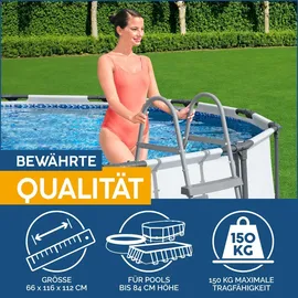 BESTWAY Poolleiter grau 84 cm