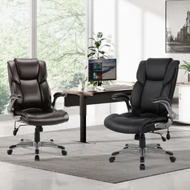 colamy Bürostuhl 2822 Kunstleder Schwarz