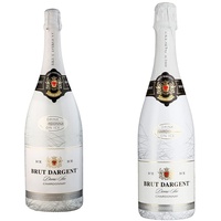 Brut Dargent Ice Chardonnay Demi-Sec Halbtrocken (1 x 1.5 l) & Ice Chardonnay Méthode Traditionnelle HalbTrocken Sekt (1 x 0.75 L)