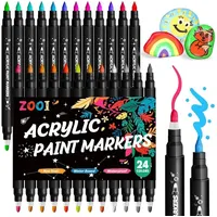 luxuskollektion Acrylstifte Dual Tip 24 St. Wasserfest