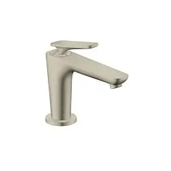 hansgrohe Axor Citterio C CoolStart Waschtischarmatur 49020820 ohne Struktur, brushed nickel, Ausladung 128mm, Ablauf unverschließbar
