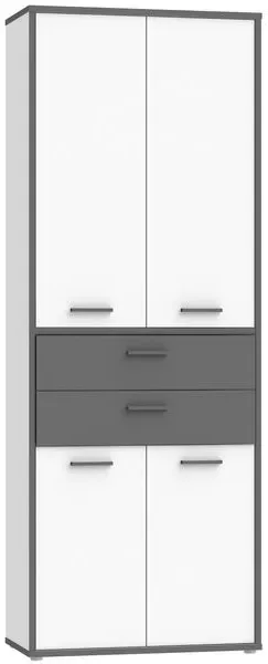 FORTE Aktenschrank 4-trg. Keflavik Dekor Weiß