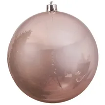 MARELIDA Christbaumkugel Weihnachtskugel Bruchfest 14cm Glänzend Für Außen Puderrosa