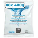 400g Raum-/ Luftentfeuchter - Granulat im Vliesbeutel - Nachfüllpack für Raumentfeuchterboxen ab 400g (Duftneutral, 48 x 400 g)