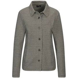 GOLDNER Lässige Baumwolljacke, Pepitamuster in grau / gemustert), | Gr.: 46