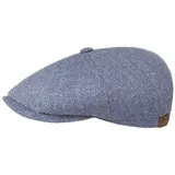 Stetson Flat Cap (1-St) Schiebermütze mit Schirm, Made in the EU blau 58 cm