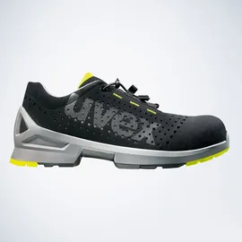 Uvex 1 8543847 ESD Sicherheitshalbschuh S1 SRC, Arbeitsschuhe für Damen - Herren, Schwarz/Lime - Gr. 47