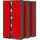 C001 185 x 90 x 40 cm rot