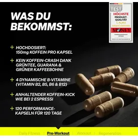 Natural Elements Performance Caps Koffein Kapseln 97 g