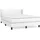 vidaXL Boxspringbett 140 x 200 cm Weiß