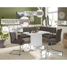 OTTO home Eckbank Charissa 190 x 90 x 140 links Dunkelbraun Capulet 4007