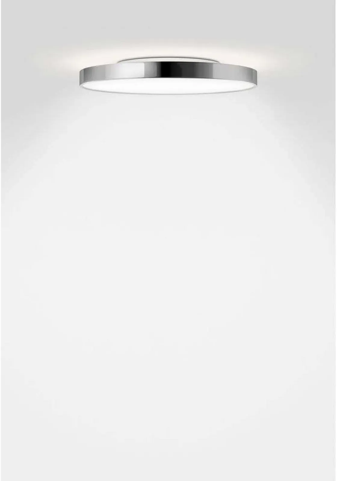 Deckenleuchte Serien Lighting, dimmbar, Metallisch, für Wohnzimmer, Aluminium - 4.8