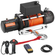 Vevor Seilwinde Kunststoff/Stahl 5400 kg schwarz