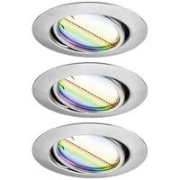 Paulmann 92467 LED-Einbauleuchte 3er Set LED 14.7 W Eisen