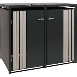 MCW Mülltonnenverkleidung O67 122 x 132 x 84 cm anthrazit