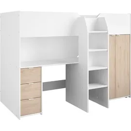 Parisot Hochbett Tom 90 x 200 cm Eiche braun