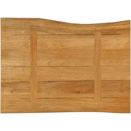 vidaXL Tischplatte mit Baumkante 80x60x2,5 cm Massivholz Mango