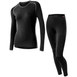 Löffler Damen Set Transtex Warm Funktionsunterwäsche-set - Black - 38