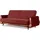 konsimo® Schlafcouch 3-Sitzer Braun/Grün