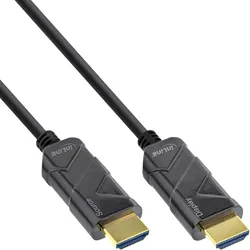 InLine HDMI AOC Kabel - Ultra High Speed HDMI Kabel - 8K4K - schwarz - 100m
