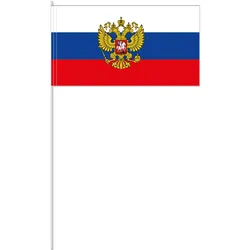 10 Russland Fahnen 39cm